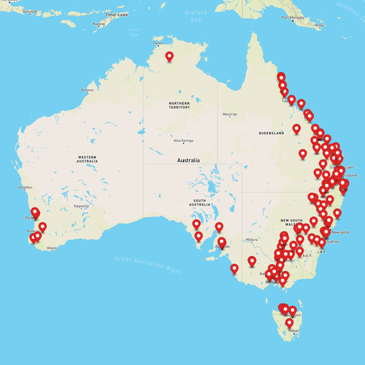 Spray Tech Ag service network across Australia